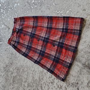 Pendleton Vintage Plaid Wool Midi Skirt Sz12